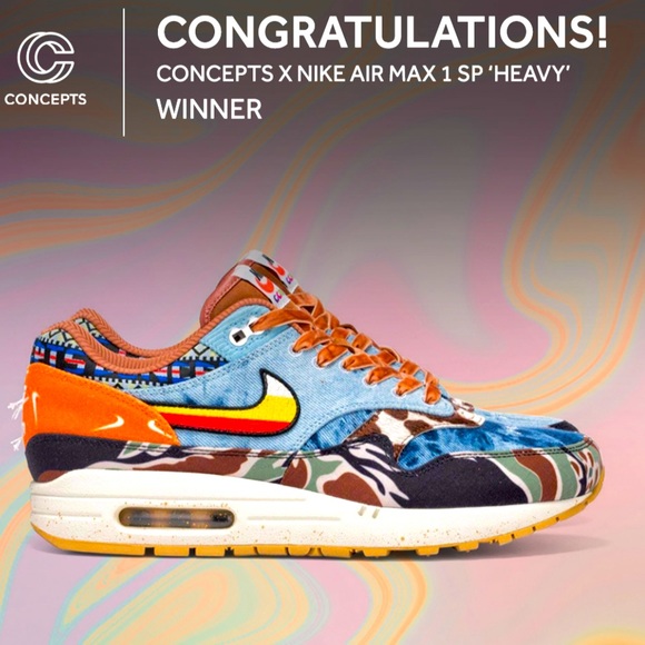 Nike Air Max 1 SP Concepts Heavy - Picture 4 of 14